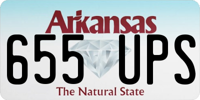 AR license plate 655UPS