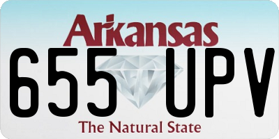 AR license plate 655UPV