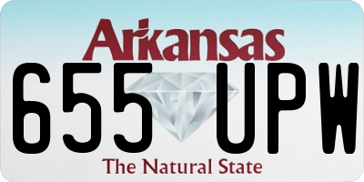 AR license plate 655UPW
