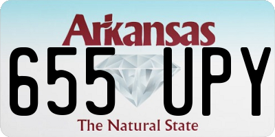 AR license plate 655UPY