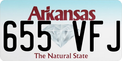 AR license plate 655VFJ