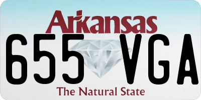 AR license plate 655VGA