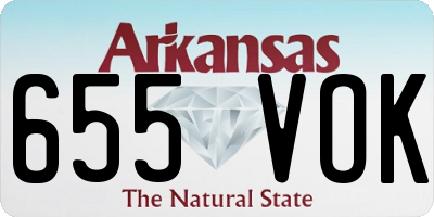 AR license plate 655VOK