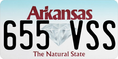 AR license plate 655VSS