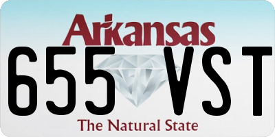 AR license plate 655VST