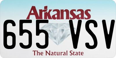 AR license plate 655VSV