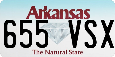 AR license plate 655VSX