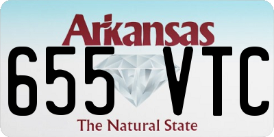 AR license plate 655VTC