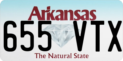 AR license plate 655VTX