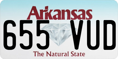AR license plate 655VUD