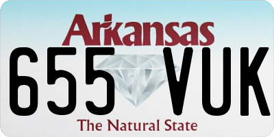 AR license plate 655VUK