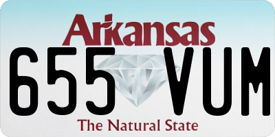 AR license plate 655VUM