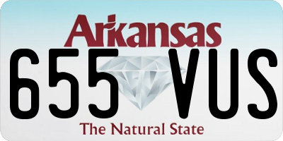 AR license plate 655VUS