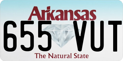 AR license plate 655VUT