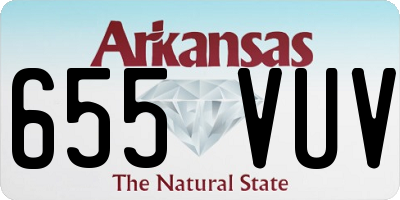 AR license plate 655VUV