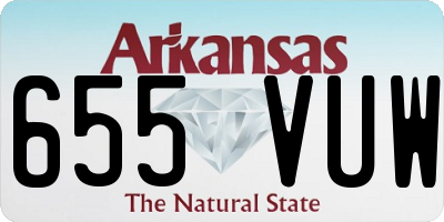 AR license plate 655VUW