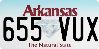 AR license plate 655VUX