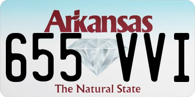 AR license plate 655VVI