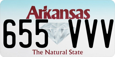 AR license plate 655VVV