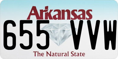 AR license plate 655VVW