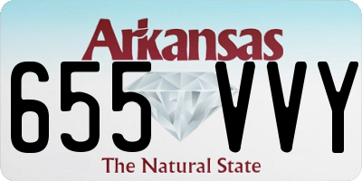 AR license plate 655VVY