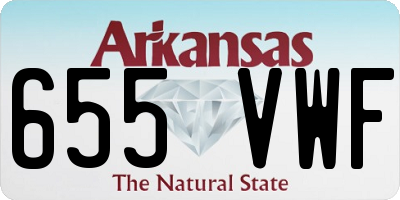 AR license plate 655VWF
