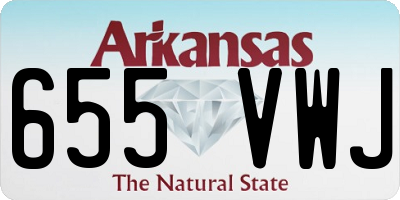 AR license plate 655VWJ