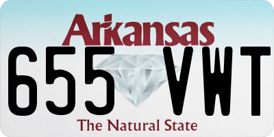 AR license plate 655VWT