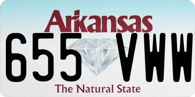 AR license plate 655VWW
