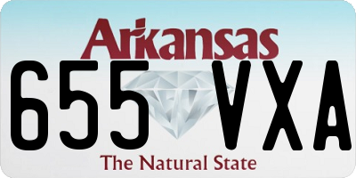 AR license plate 655VXA