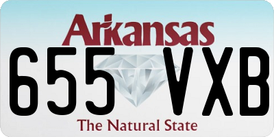 AR license plate 655VXB