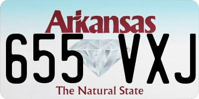 AR license plate 655VXJ