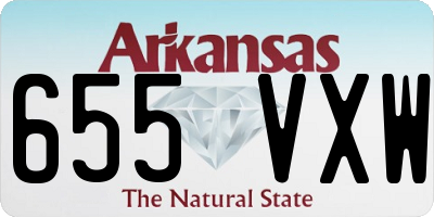 AR license plate 655VXW