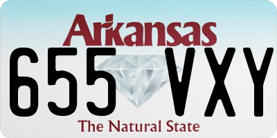 AR license plate 655VXY