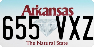 AR license plate 655VXZ