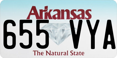 AR license plate 655VYA