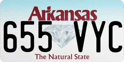 AR license plate 655VYC