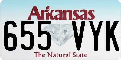 AR license plate 655VYK