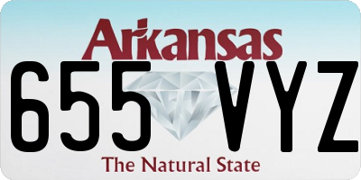 AR license plate 655VYZ