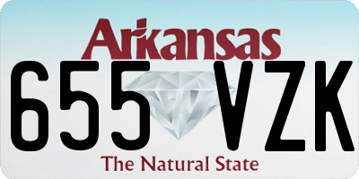 AR license plate 655VZK