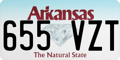 AR license plate 655VZT
