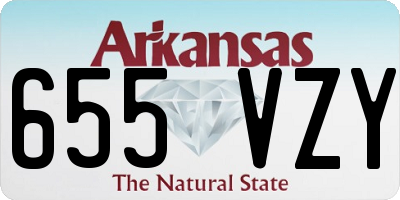 AR license plate 655VZY