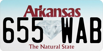 AR license plate 655WAB