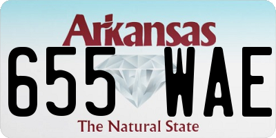 AR license plate 655WAE