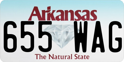 AR license plate 655WAG