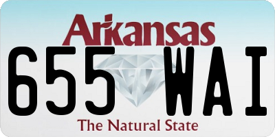 AR license plate 655WAI