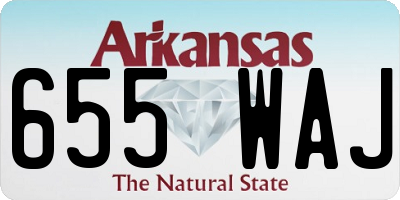AR license plate 655WAJ