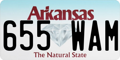 AR license plate 655WAM