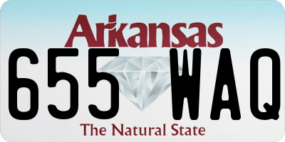 AR license plate 655WAQ