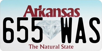 AR license plate 655WAS